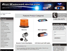 Tablet Screenshot of bestwarninglights.com